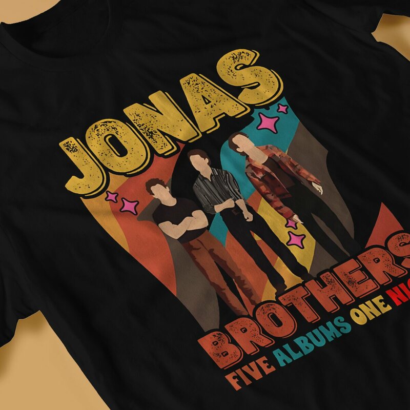 J-Jonas Brothers 밴드 남성용 최신 티셔츠, 투어 2023 라운드 칼라 기본 티셔츠, 힙합 선물, 아웃도어웨어