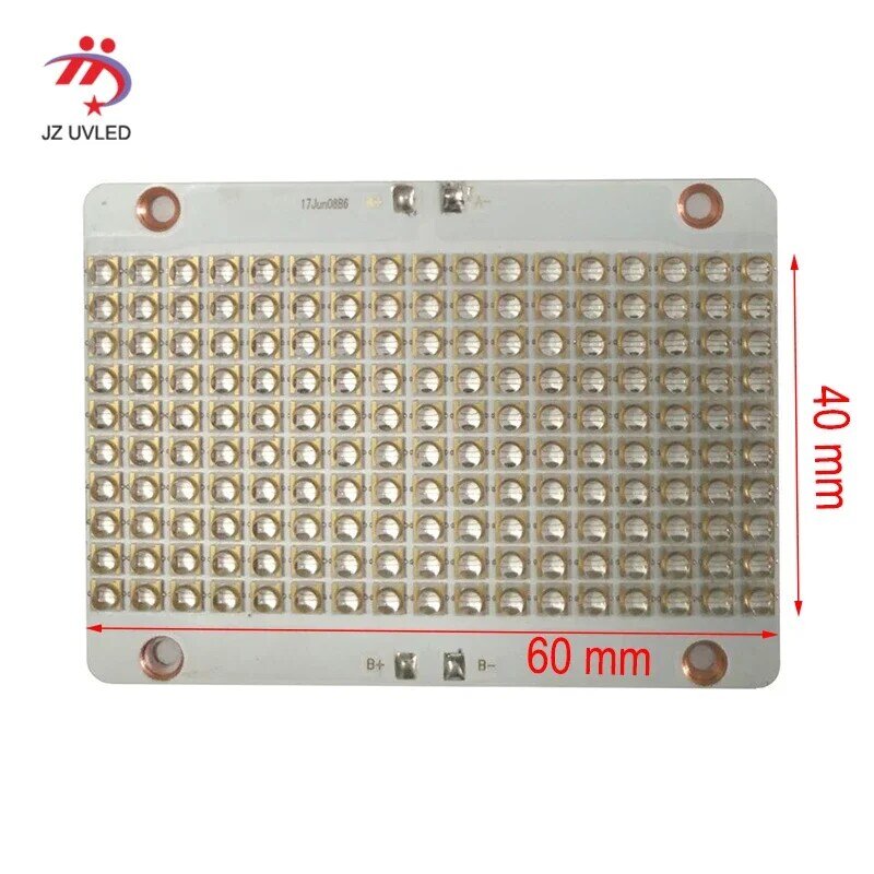 โมดูล LED UV 604035 A7J สำหรับเครื่องพิมพ์ยูวีเจล lampu curing UV แบบแท่นวางหมึกเคลือบเงาโคมไฟแห้ง365nm หลอดไฟอัลตราไวโอเลต395นาโนเมตร