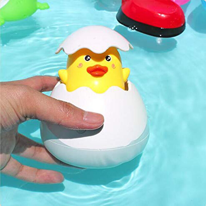 Giocattoli da bagno per bambini Baby Cute Duck Penguin Egg Water Spray Sprinkler bagno spruzzando giocattoli Beach Shower nuoto giocattoli per bambini regalo