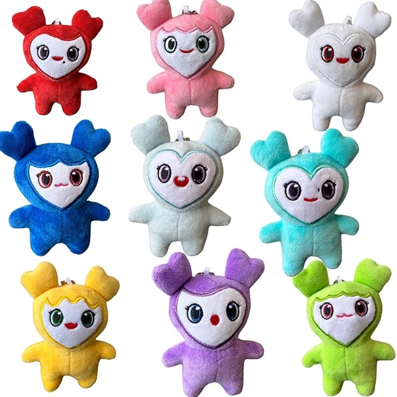 9 buah/lot Lovelys mewah Korea bintang Super mainan mewah kartun hewan dua kali Momo boneka gantungan kunci liontin untuk penggemar hadiah ulang tahun anak perempuan