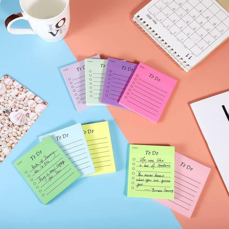 Durable Sticky Notes Colorful Organization 9pcs Super Sticky Planning Sticky Notes for Durable Office Notepad for Office