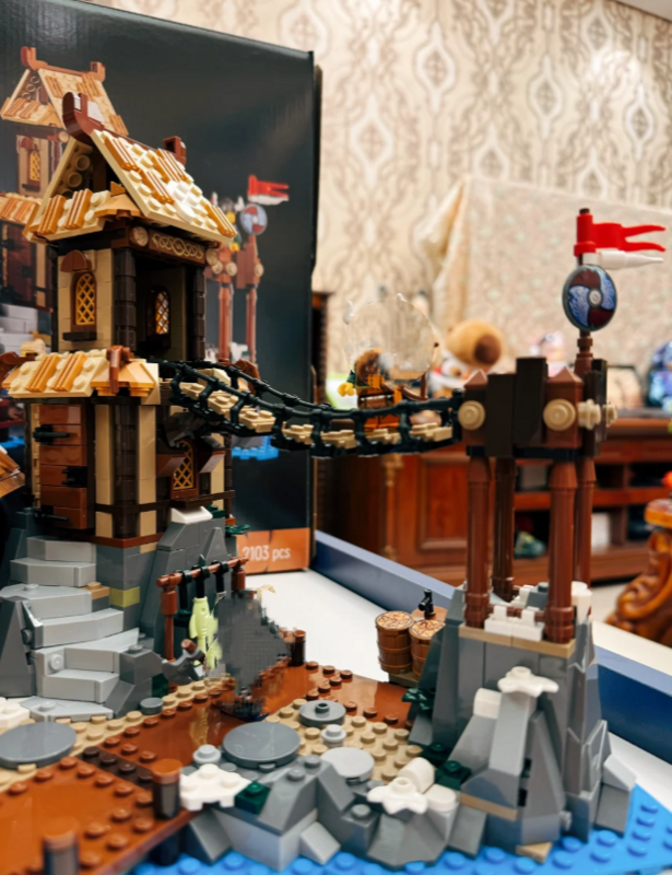 قوالب بناء منزل فايكنغ في القرون الوسطى ، طوب معماري ، ألعاب إبداعية ، هدايا للأطفال والكبار ، متوفرة ، متوفر