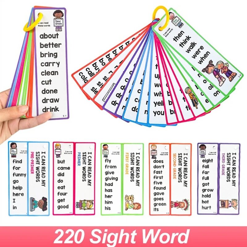 High Frequency Sight Palavras Flashcards, Vocabulário, Edifício Pocket Cards, Word Lists, Montessori