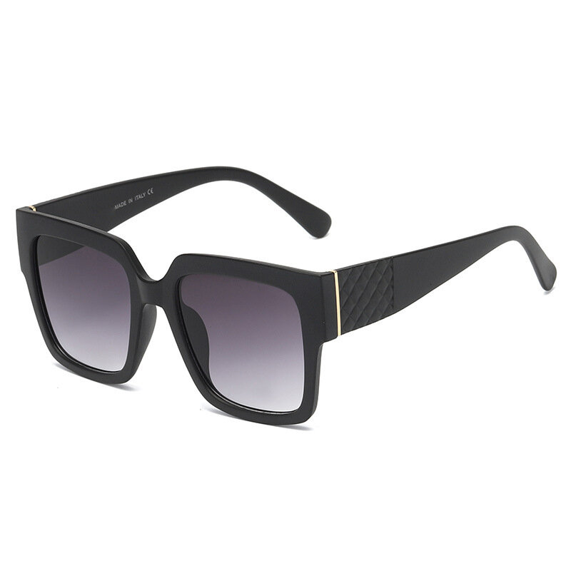 2022 New Fashion Sunglasses Trend Luxury Brand Large Frame Sunglasses Men's and Women's Travel Anti-glare  Shades Glasses