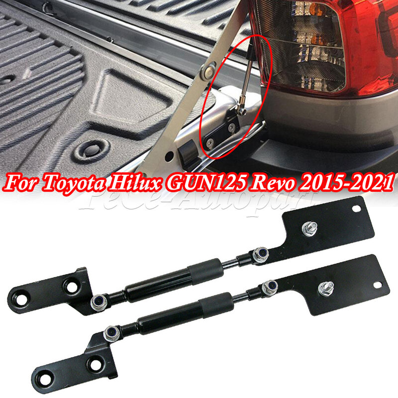 Amortiguador de Gas para portón trasero de coche, barra de soporte de elevación lenta para Toyota Hilux GUN125 Revo 2015-2021, novedad