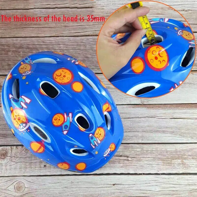 7 pçs capacete de segurança joelheiras cotovelo almofadas de pulso para o miúdo adequado patins skates bicicletas scooters segurança guarda