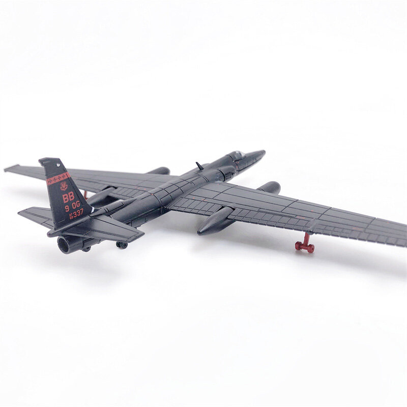 Avión de reconocimiento Dragon Lady para niños, juguete de avión de Metal fundido a presión, modelo de adorno, escala 1/144 US U-2 U2, regalo de cumpleaños