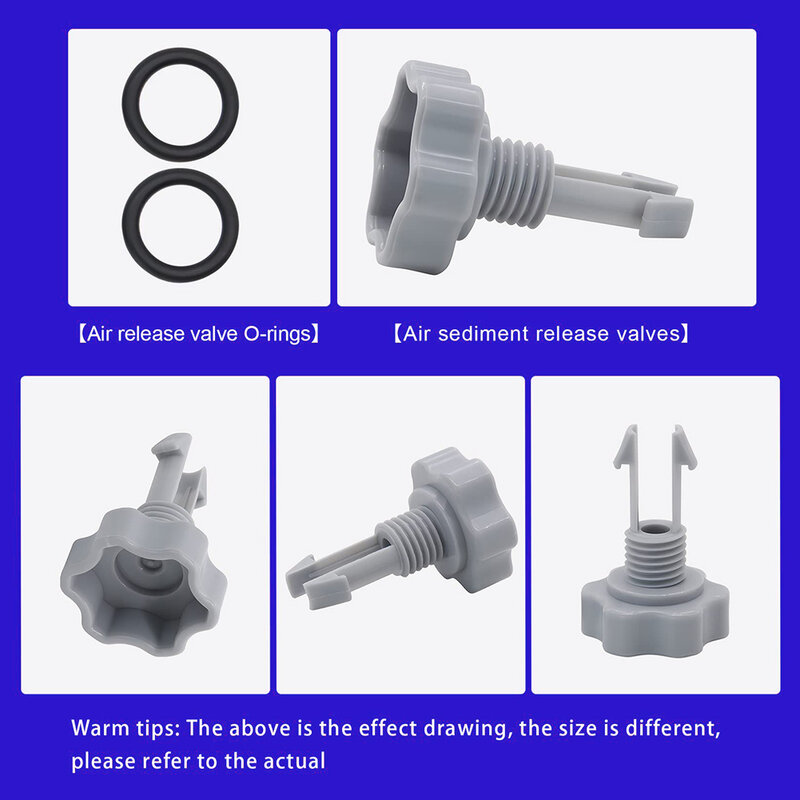2sets 10460 Exhaust Valves For Filter Pumps 10460 10264 Spas Swimming Pool Air Release Valve And O-Ring Replacement Part
