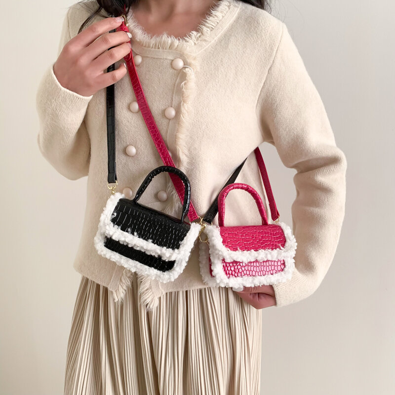 Mini Saco Crossbody Para As Mulheres de Inverno Batom Telefone Coin Purse Marca Top Women Handbag Moda Bolsa de Couro PU Saco Do Mensageiro de Mini