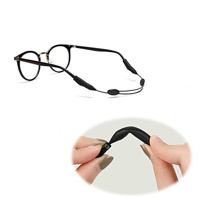Nonor universal ajustável eyewear retentor ajuste esportes óculos de sol retentor cinta unissex titular óculos de segurança anti-deslizamento corda