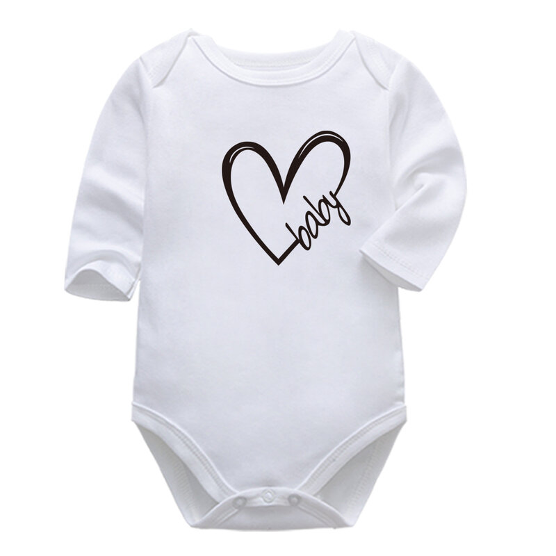 ชุดบอดี้สูททารกแรกเกิดยาว Sleevele เสื้อผ้าเด็ก O-Neck 0-24M ทารกผ้าฝ้าย100% เสื้อผ้าเด็กทารกชุด