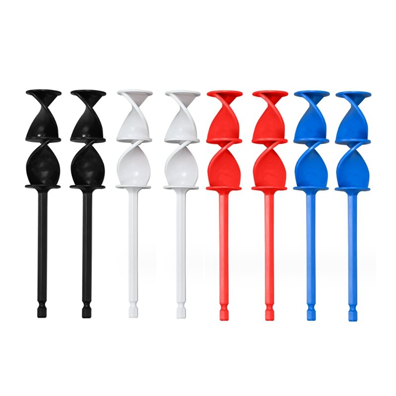 8 PCS Paint Mixer For Drill Plastic Reusable Epoxy And Resin Mixer Attachment Paddle To Mix Epoxy Resin, Paint, Ceramic Glaze