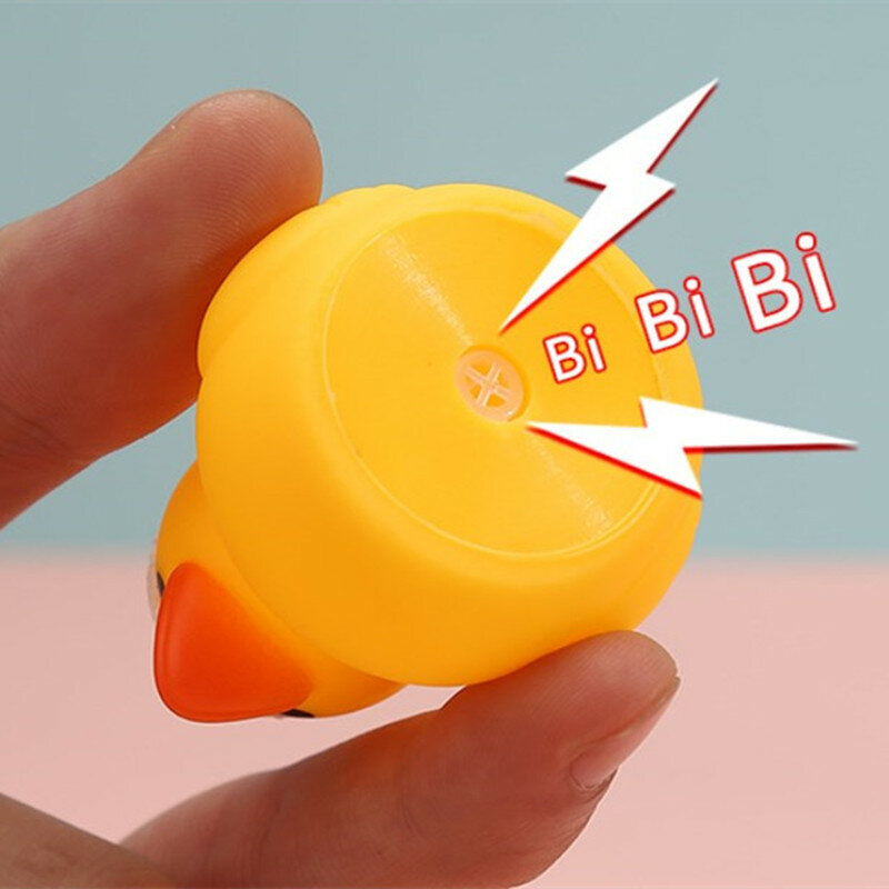 Cute Duck Baby Bath Toys Squeeze Animal Rubber Toy BB Duck Bathing Water Toy Race Squeaky Rubber Yellow Duck Toys for Kids Gifts