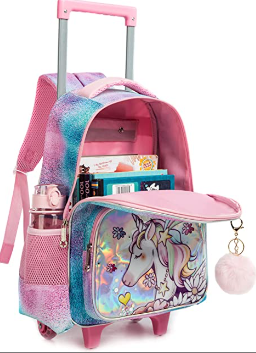 Детская школьная сумка на колесиках для мальчиков, рюкзак на колесиках для девочек