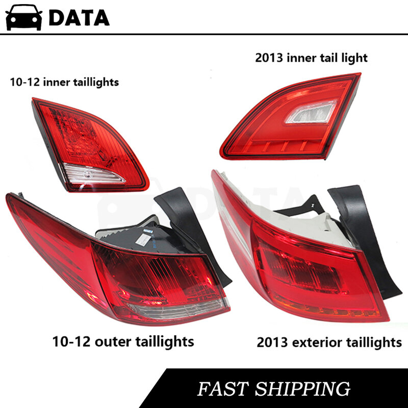 Dla Peugeot 408 2010-2013 tylne światło tylne światła tylne montowanie lampy