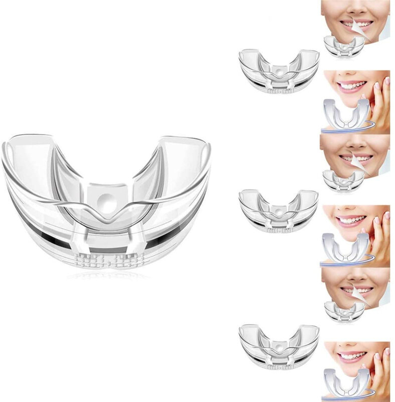 Set ortodontik silikon 3 tahap, alat gigi Retainer pelindung mulut untuk kawat gigi, alat perawatan gigi
