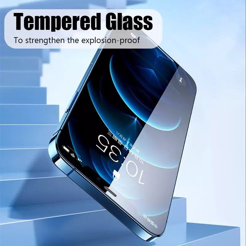 2 pezzi di vetro protettivo per iPhone 15 14 13 12 11 Pro Max XR X XS Max proteggi schermo per iPhone 14 15 Plus 13 Mini SE 2022 vetro
