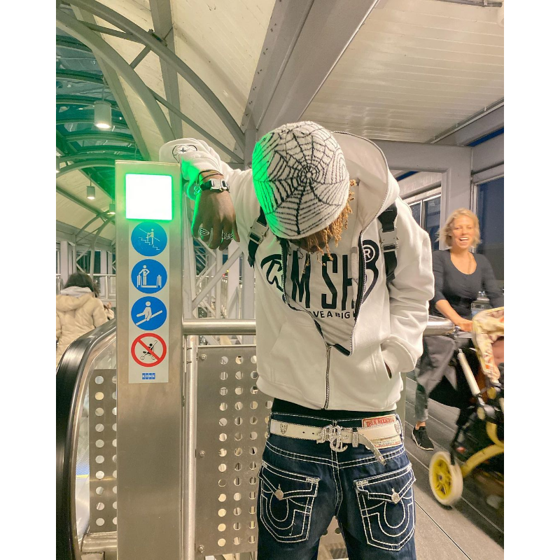 Moletom feminino com estampa gótica Hip Hop, capuz rua Harajuku, capuz casual Y2K com zíper, blusa retrô de jogging