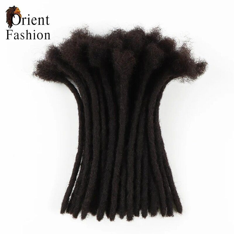 Orientfashion grosir buatan tangan Crochet Afro rambut Kinky gimbal lembut 24 inci 0.6cm
