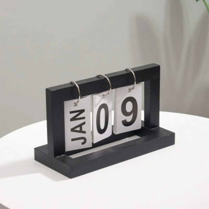 【Calendar】Wooden desk calendar 2023 calendar small ornaments desktop decoration office creative countdown sign minimalist mini