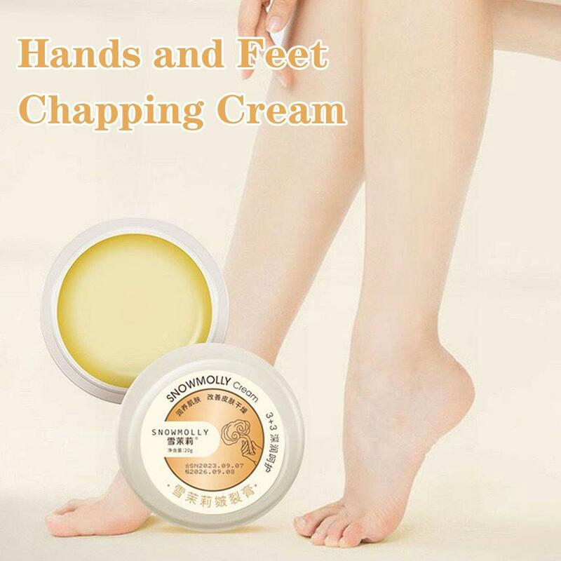 Crème hydratante anti-séchage pour les pieds, réparation fissurée du talon, gerçures des mains, peau des pieds, soin d'élimination, 20g, W0E8