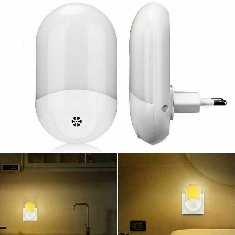 LED PIR Motion Sensor Night Light US/UK/EU Plug Wall Lamp AC100-240V Home Bedside Lamp Warm White 2835SMD LED Lamp for Bedroom