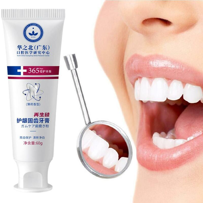 60g branco brilhante pasta de dentes respiração fresca reparação rápida de cavidades cárie manchas placa decadência amarelecimento reparação dentes