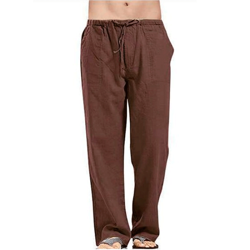 Pantalones Extra grandes para hombre, Pantalón recto, ajustado y transpirable, holgado, informal, deportivo, M-5XL