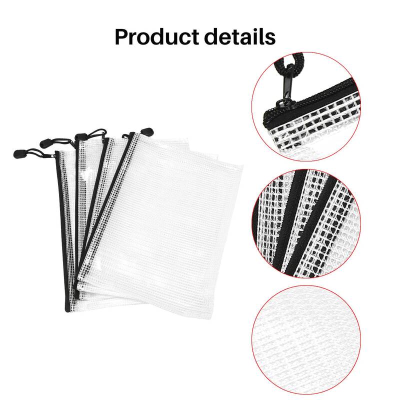18 Pack A5 Mesh Zipper Pouch,Zipper File Bags, Board Games Storage Bags for School Office Supplies and Travel
