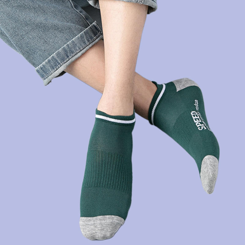 5/10 Pairs Mens Low Cut Ankle Socks Breathable Non Slip Sports Short Socks Summer Spring Casual Mesh Thin Low Tube Socks