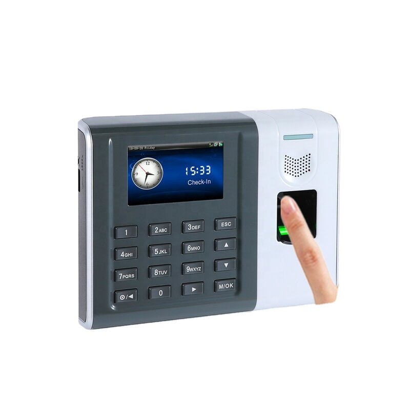 Máquina biométrica do comparecimento do tempo da impressão digital da comunicação de wifi com tcp/ip