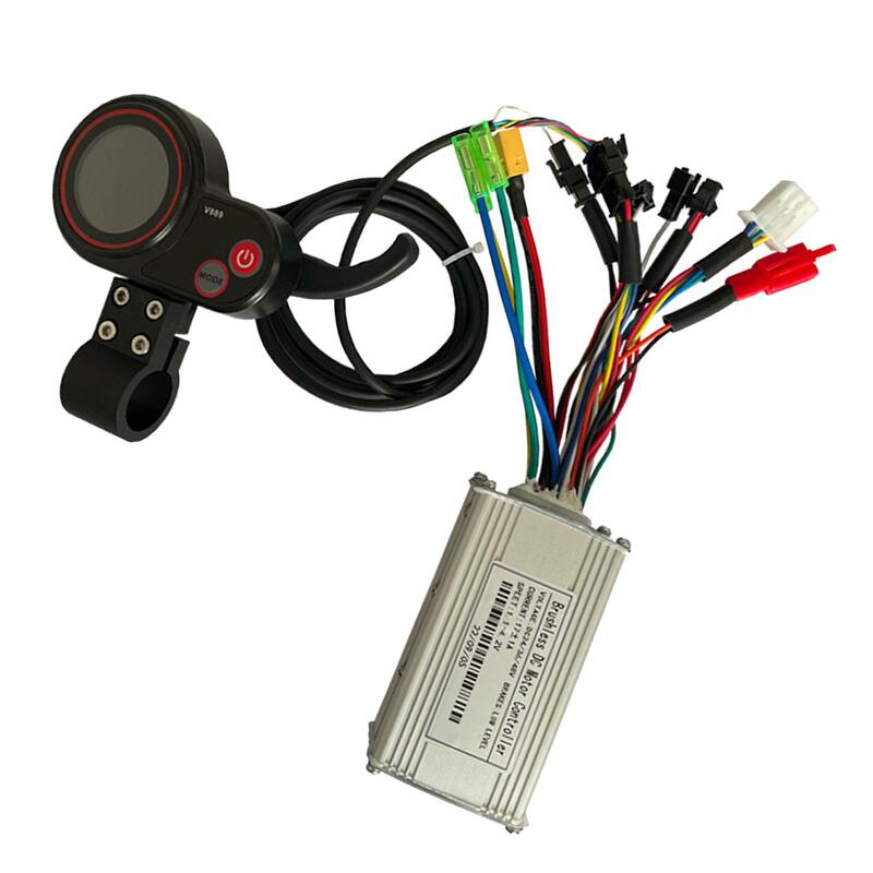 Brushless DC controlador para bicicleta elétrica, painel LCD, Motor