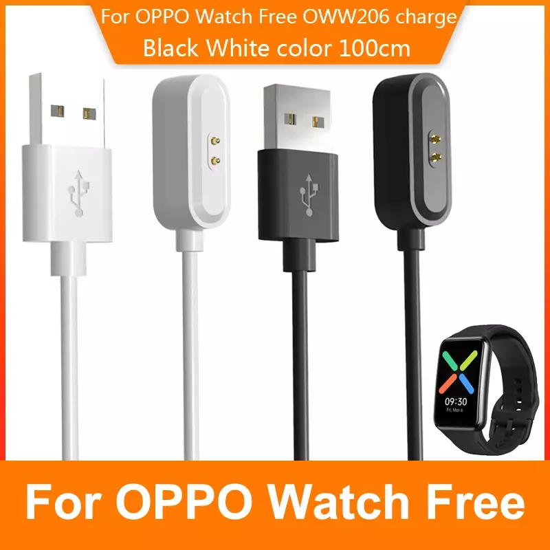 Kabel pengisi daya USB untuk OPPO Watch gratis OWW206 jam tangan pintar kabel daya pengisi daya USB Cradle cepat