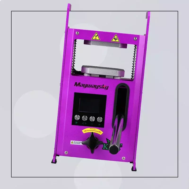 Maywaysky Portable Resin Press Machine Oil Presser With Heating Plate Temperature and Time Controller 30s