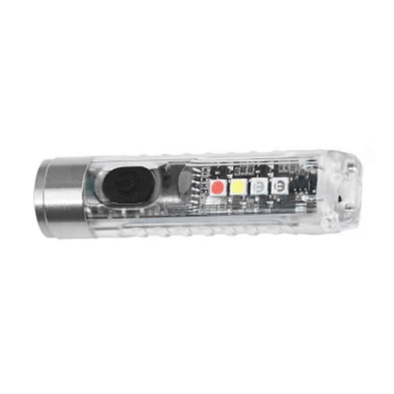 Lanternas LED recarregáveis portáteis, Super Bright, Mini Chaveiro, Lanterna Zoomable