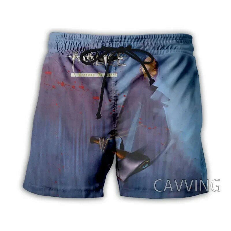 CAVVING 3D Printed  Malice  Rock  Summer Beach Shorts Streetwear Quick Dry Casual Shorts Sweat Shorts for Women/men