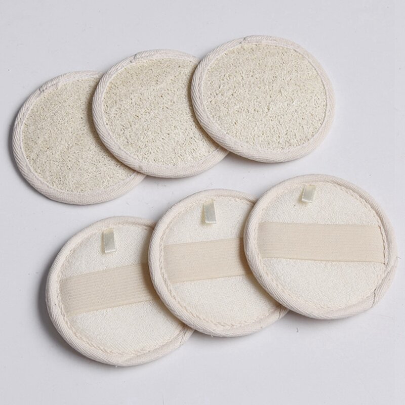 Almohadilla exfoliante de 18 piezas Unisex, Mini esponja redonda para baño, exfoliante, cepillo de esponja de baño de goma Natural