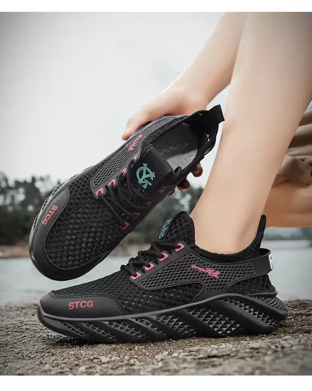 Mens Shoes Summer Sneakers Casual Tennis Breathable Mesh Outdoor Hiking Platform Sport Running Luxury Designer Work Flat