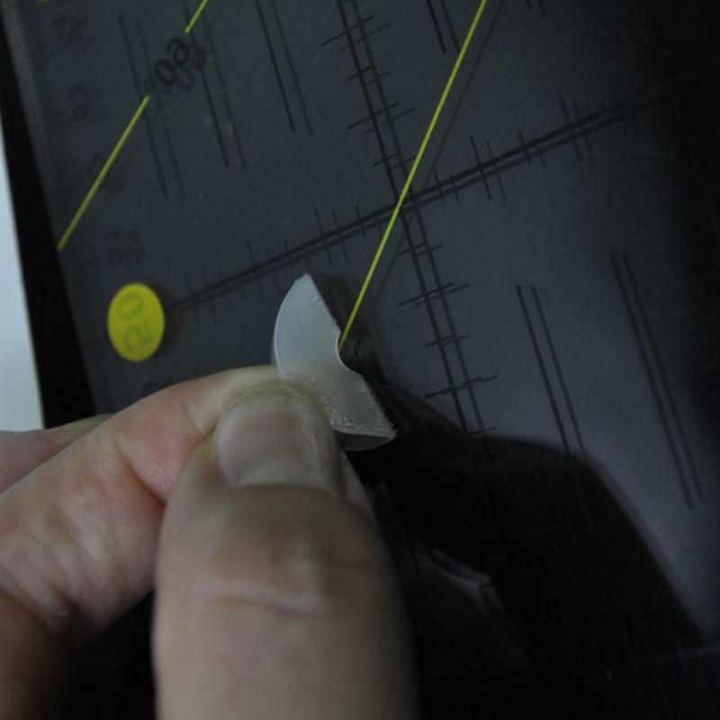 Silicone Anti-Slip Régua Apertos para Quilting e Costura, Adesivos de aderência transparentes, 30pcs
