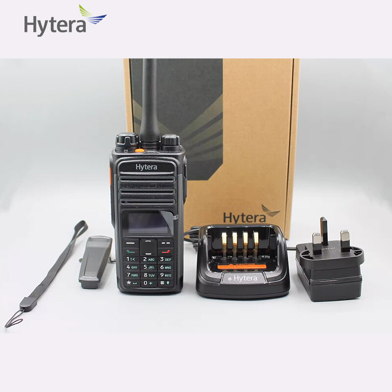 HYTERA-Walkie Talkie Digital PD488 PD485, Radio bidireccional profesional, teclado completo, pantalla OLED, largo alcance, posición GPS, pseudo Trunk