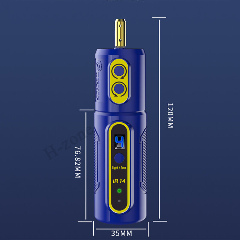 MECHANIC-IR14 Mobile Phone Screen OCA Glue Remover, moedor de corte elétrico, frente e verso, 4 engrenagens ajustáveis