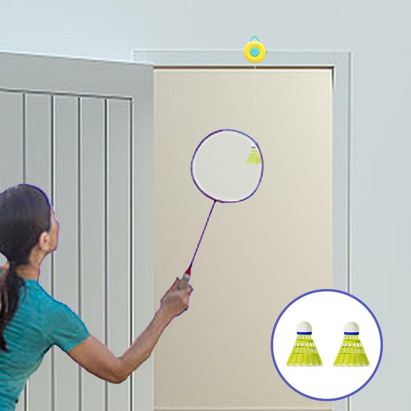 Hanging Badminton Trainer No Need Table Agility Strength Training Self Practice for Games Sports Home Indoor Playing Fitness