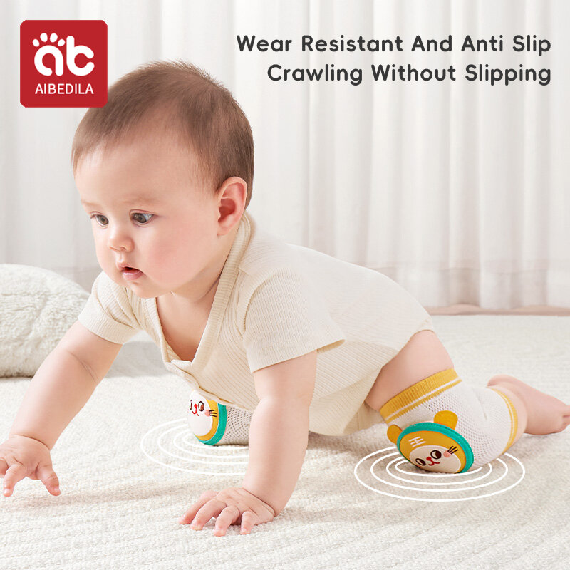 AIBEDILA Kids Girl Boy Crawling Elbow Toddlers Baby Knee Pads Safety Mesh Kneepad Protector Leg Infants Warmer Cushion Legging