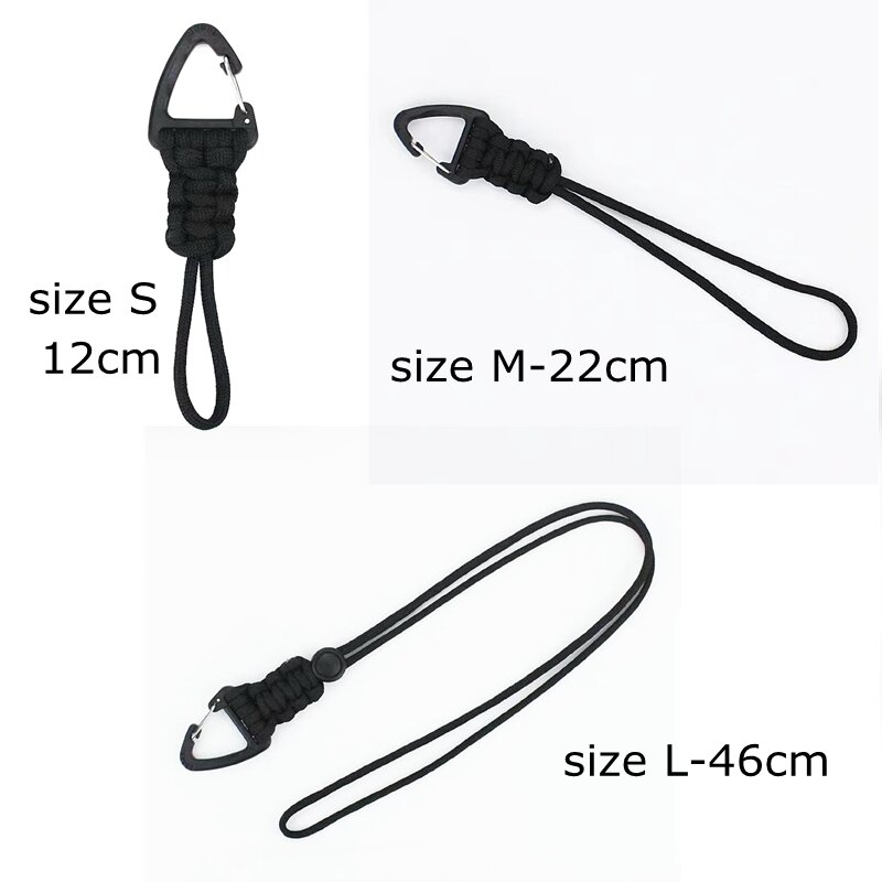 Tactical Paracord Rope Lanyard Outdoor Camping Keychain Buckle Survival EDC Knife Key Fastener Hook Backpack Waist Belt Buckle