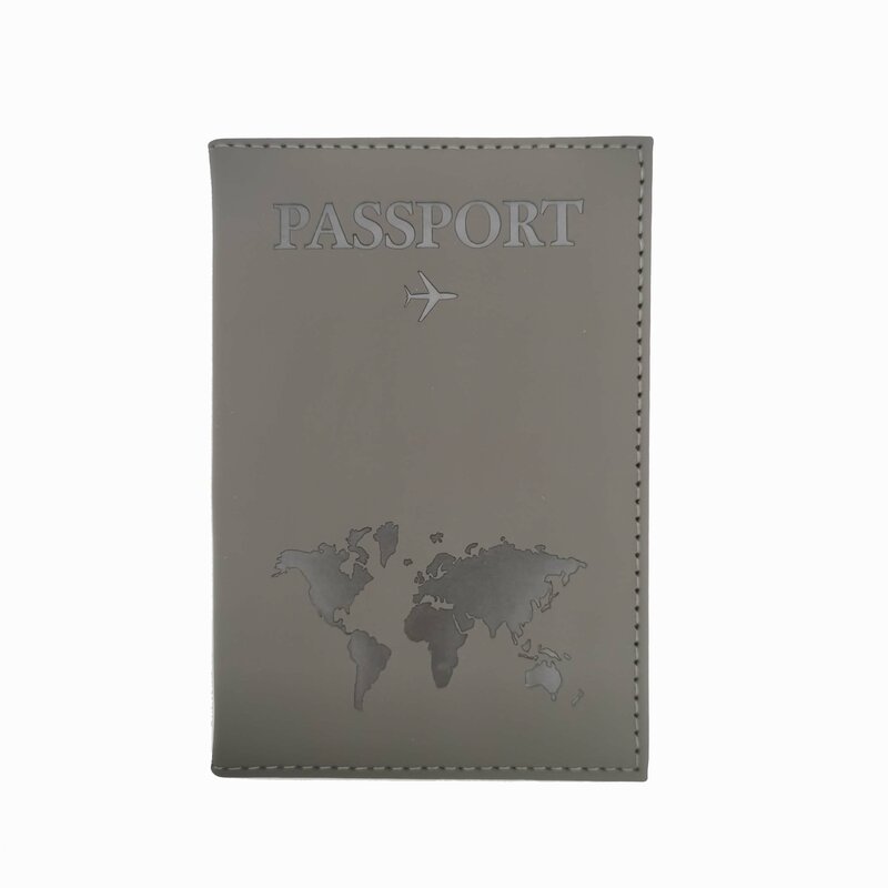 Sarung paspor Pria Wanita, sarung dompet tas dompet, dompet paket tempat paspor, kartu kredit ID perjalanan, kulit Pu untuk pria dan wanita