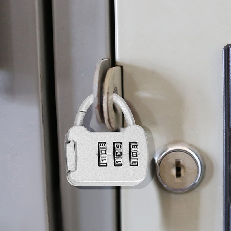 旅行かばん3桁の組み合わせパスワードロックトラベルバッグ荷物キャビネット南京錠屋外フィットネスセキュリティコードロックスクールバッグラゲッジロック