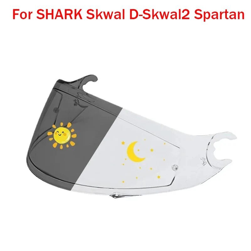 Meekleurend Schildvizier Lenzen Voor Shark D Skwal D-Skwal 2 Spartaans Helmvizier Full Face Viseira Capacete Race Helm Onderdelen