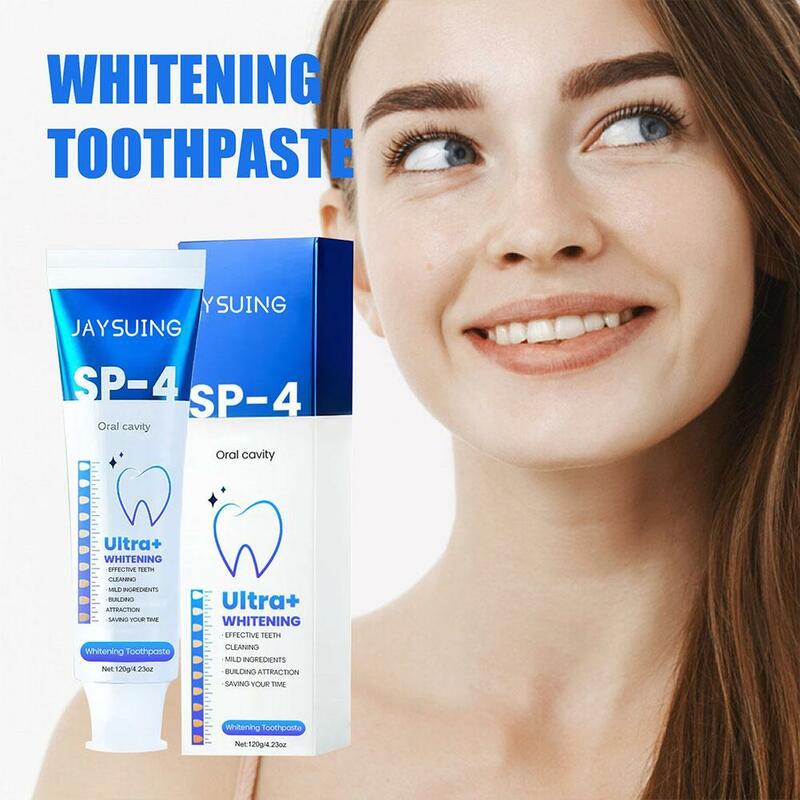 SP-4 sperma 120g, pasta gigi pemutih, Formula lembut, pembersih gigi, penghilang plak, perawatan mulut