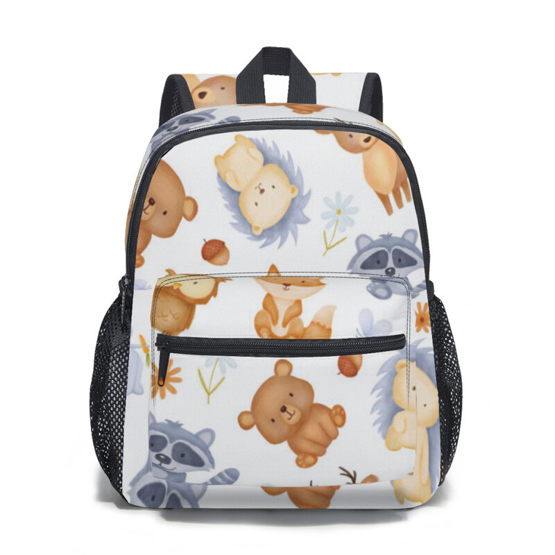 Милый детский рюкзак с лесными персонажами, детский школьный ранец для детского сада, детская школьная сумка