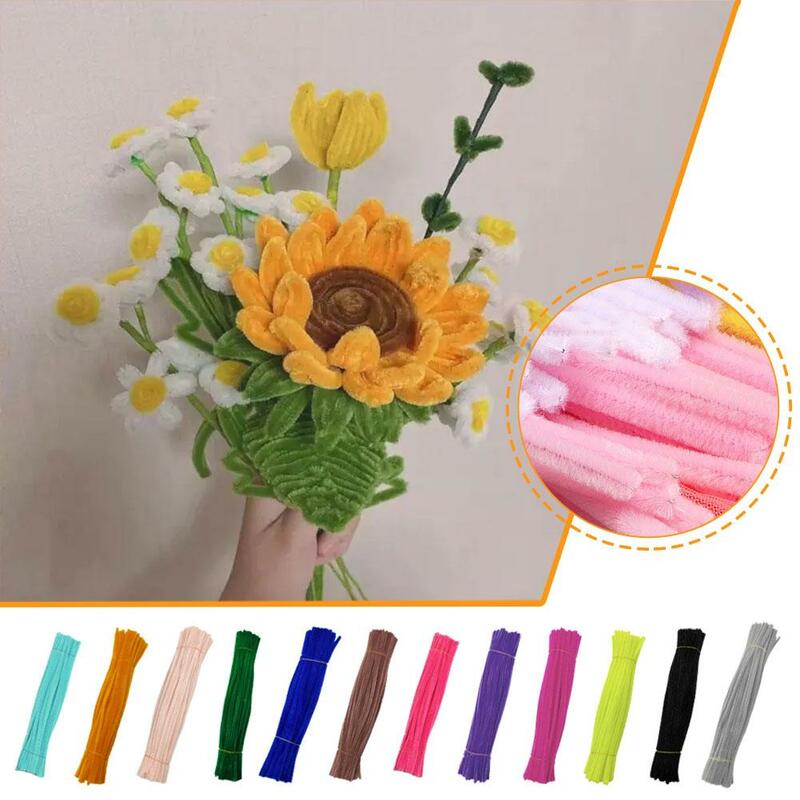 Early Childhood Education Children's Material Plush Root Toy Strip Twist Plush Strip 9mm Thick Rod Materials Handmade V6X5